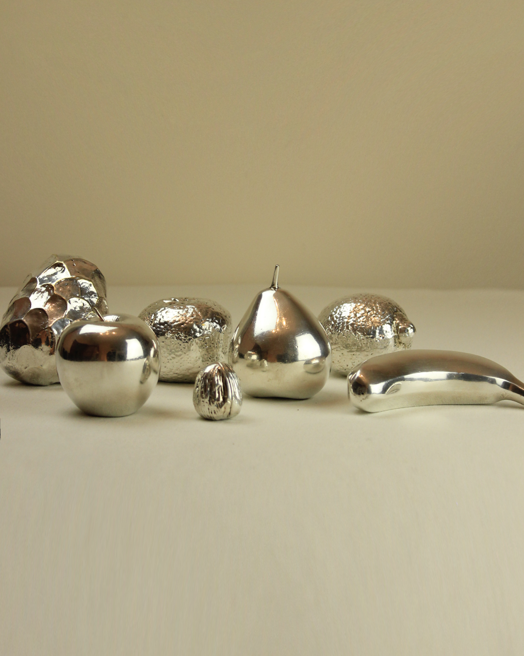 ESCULTURA PLATA 'BANANA'