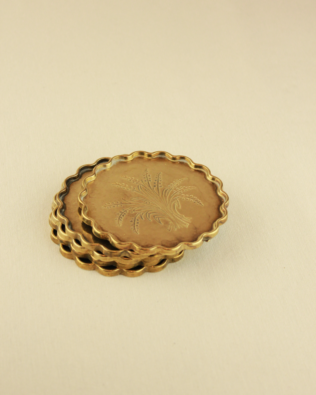 BRASS COASTERS