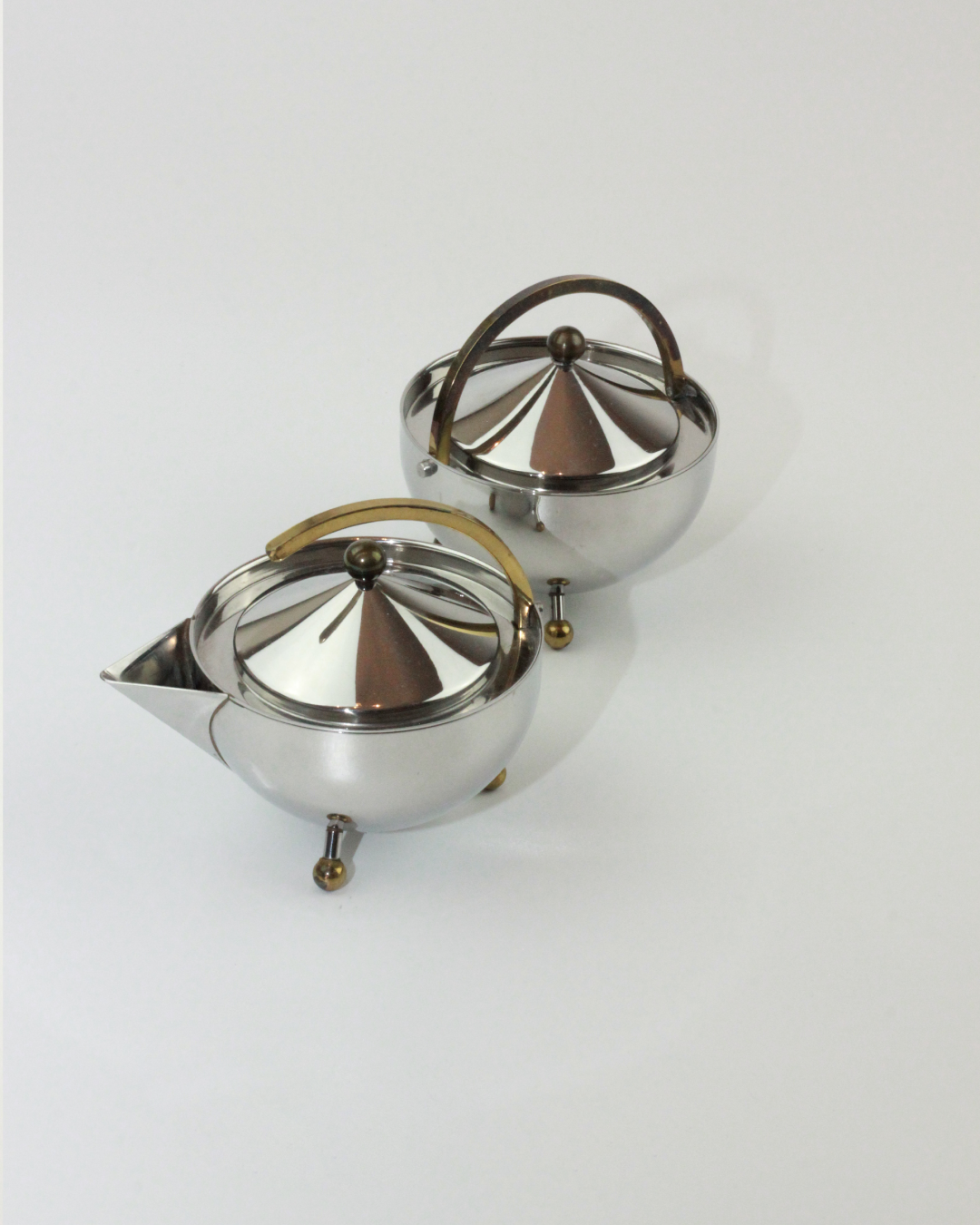 Danish Sugar Bowl and Creamer