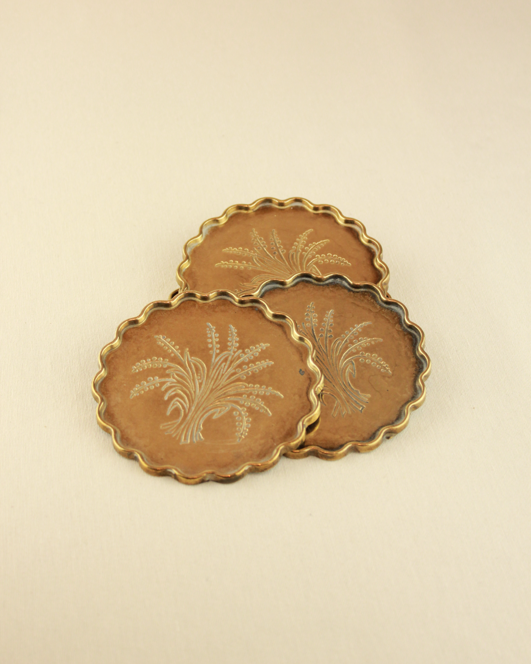 BRASS COASTERS